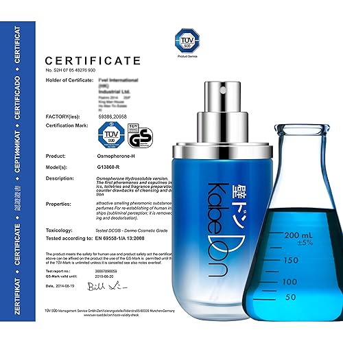 Miniatura 2 de Aceite de feromonas de colonia para hombre Perfume - Unisex - Azul Kabedom 0.8fl.oz - Original Male Female Copuline