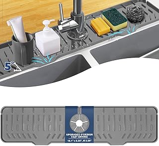 Kitchen Sink Faucet Splash Guard XXL Silicone...,