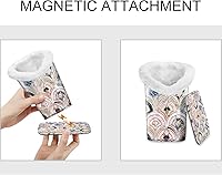 Vista 95 de Fintie Soporte para anteojos forrado de felpa con base magnética, estuche de cuero vegano prémium para lentes