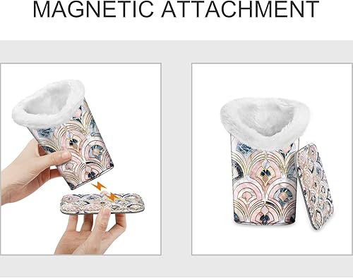 Miniatura 95 de Fintie Soporte para anteojos forrado de felpa con base magnética, estuche de cuero vegano prémium para lentes