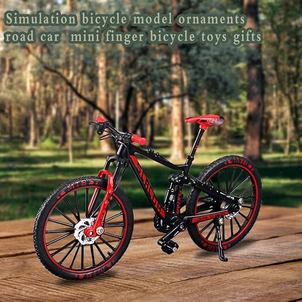 Jiahuade Mini Bicicletta Giocattolo,BMX Finger Bike,Bicicletta da Dito,bicicletta Metallo Miniatura,bicicletta Mountain Bike Modellino - 3