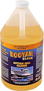 Booyah Clean Bottom Hull Cleaner Environmentally Preferred Non-Acid, Non-Fuming Formula Removes Scum Lines, Hard Water Deposits, Scale, Barnacles, Mussels, and Rust Stains