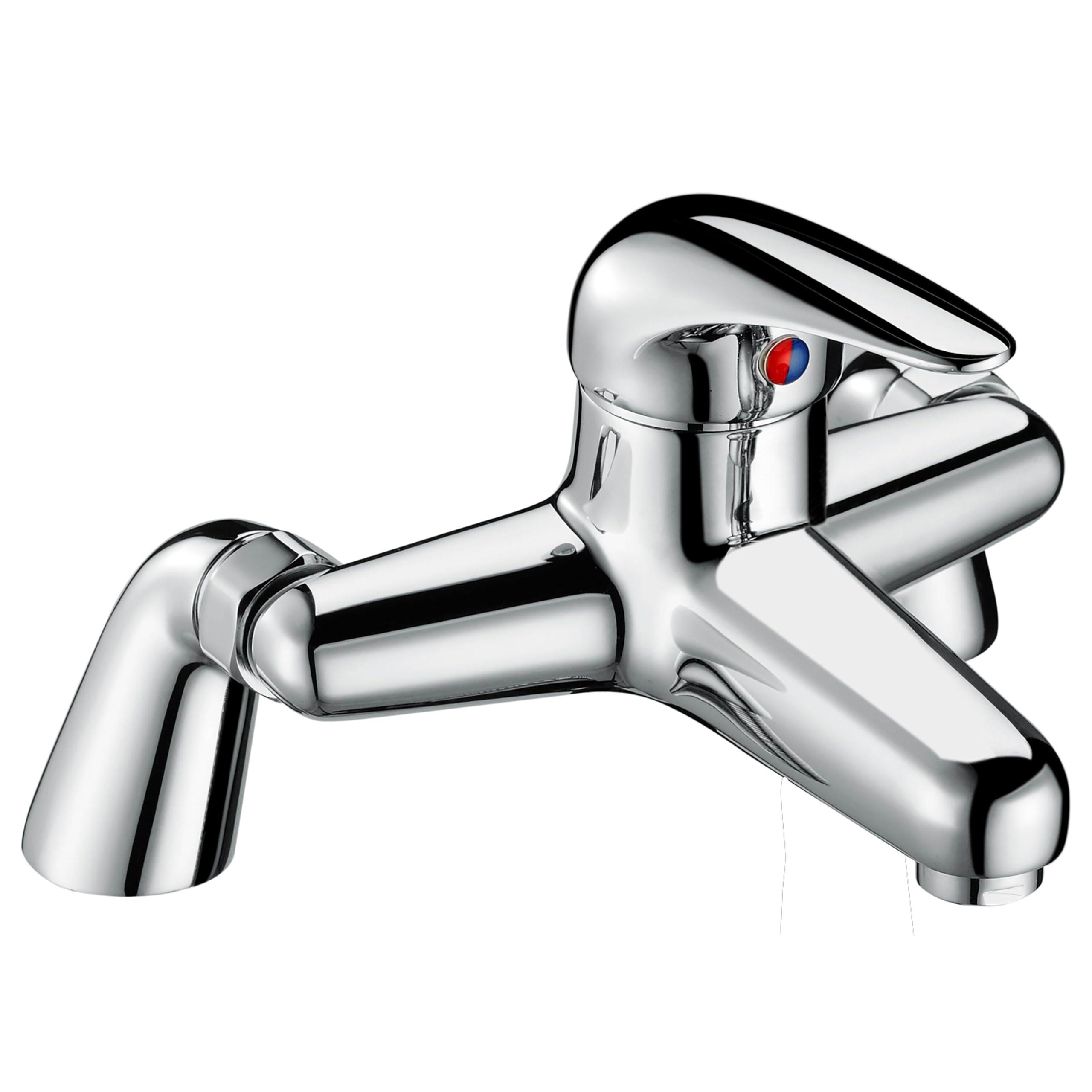 Single Lever Deck Mounted Bath Filler Tap - Chrome 5056211843535