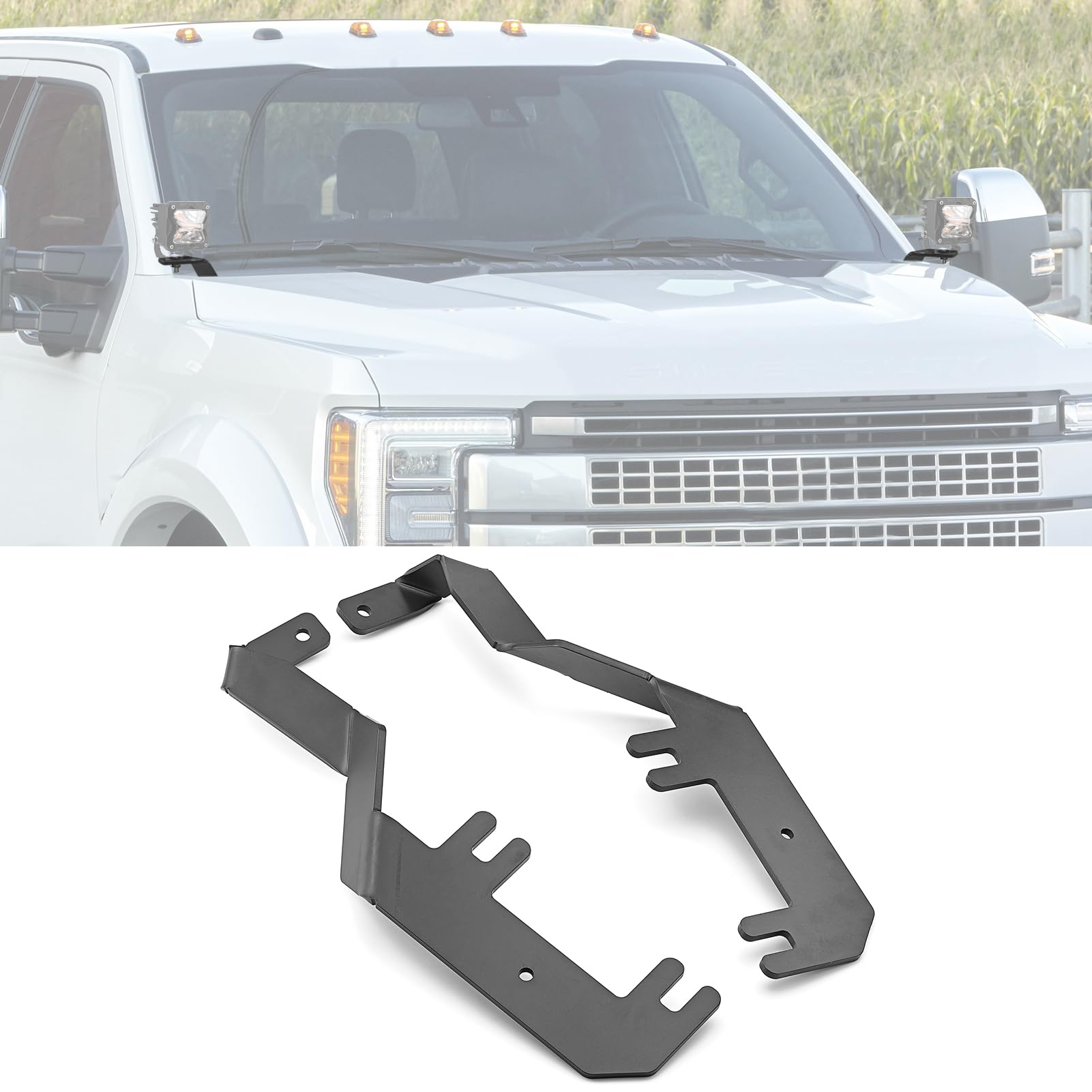 2019 ford f250 super duty fishing accessories ROMELACK Ditch Light Brackets Fit for F350 F450 F550 2017-2022 FANTASISTA 6'10