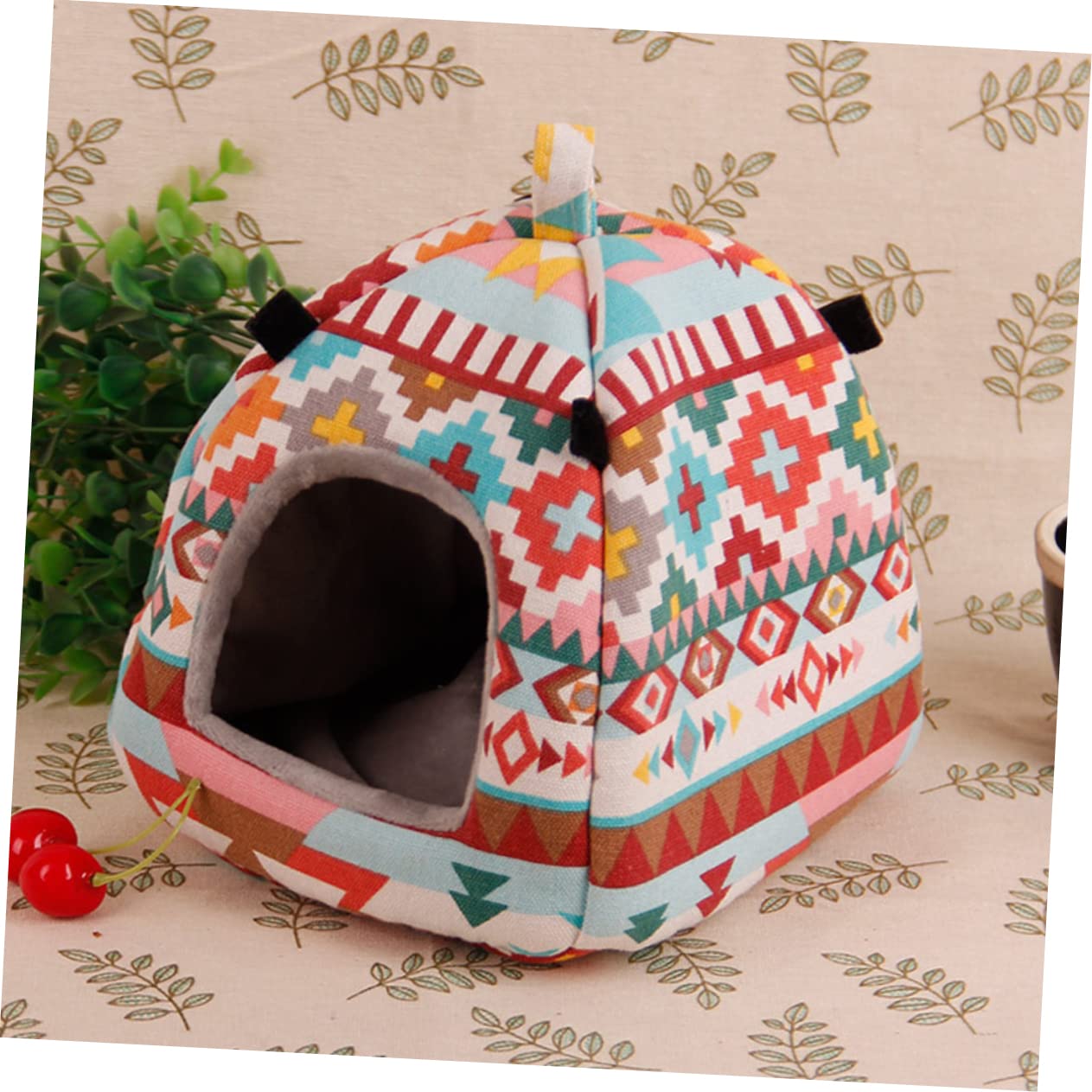 DOITOOL 3stücke Pet Warm House Für Hamster Gemütliche Hängematte Für Winter Großer Farbenfroher Camping-Zelt-Stil Für Kleintiere Wie Meerschweinchen Chinchillas Und Mehr Einfach