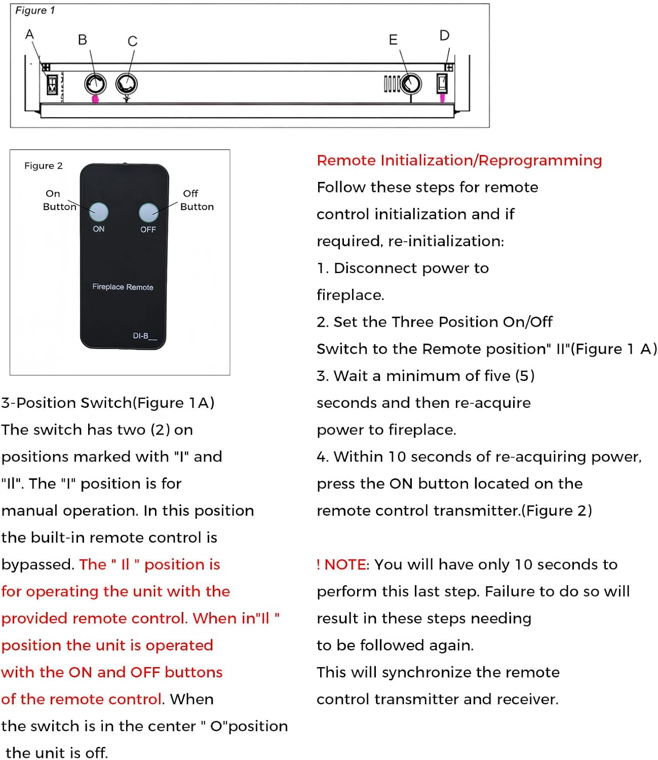 Replacement Remote Control for Dimplex Fireplace Heater Remote Control 3000370500RP DF2608 NBDF2608 DF2622SS DF2622BLK
