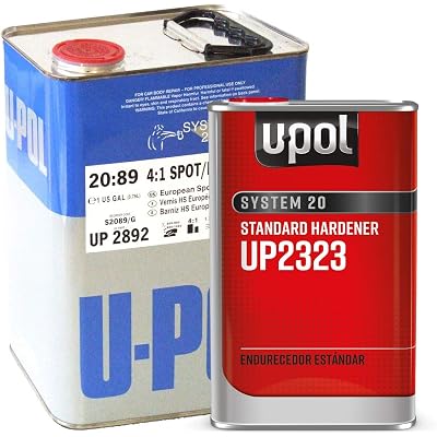 U-Pol 2892 High Solids Urethane (4.4 VOC) High Solids Spot Repair Urethane Clearcoat Kit with Standard (65 to 90ºF) Temperature Hardener