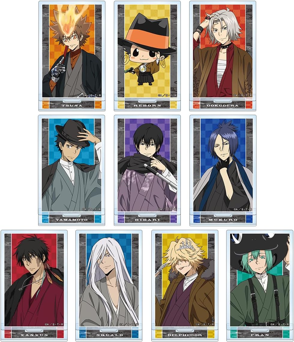 Home Teacher Hitman Reborn! Illustrated Japanese and Western Eclectic Version Trading Acrylic Stand, Box of 10