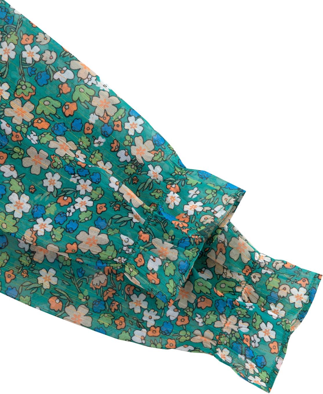 Girls Fall Long Sleeve Dress Floral Ruffle Flower Girl Formal Party Holiday Midi Dresses with Belt 5-14 Years - Image 4