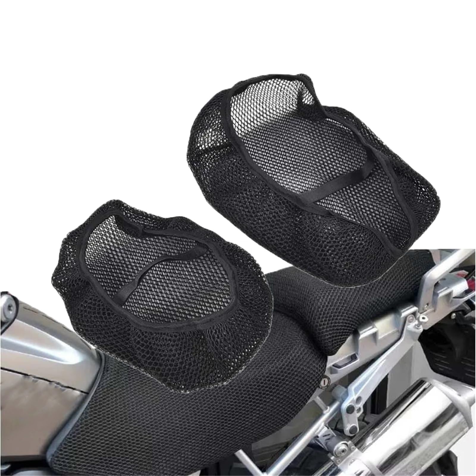 Funda de asiento protectora para BMW R1200GS viajes largos y rutas de moto seguras 7