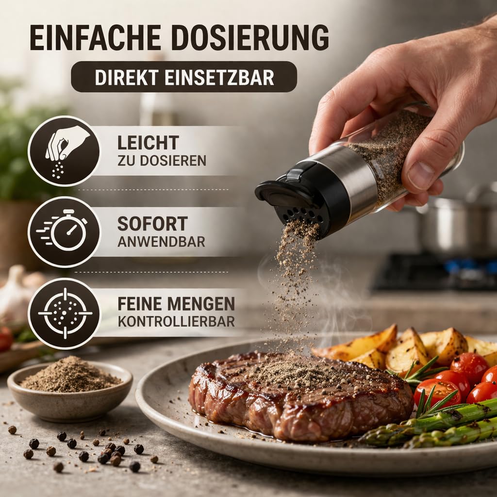 GiDeli Schwarzer Pfeffer Gemahlen 2 x 5kg - Pfefferpulver für Suppen, Saucen und Fleischgerichte - Aromatisch und Vielseitig - 100% Naturrein ohne Zusätze
