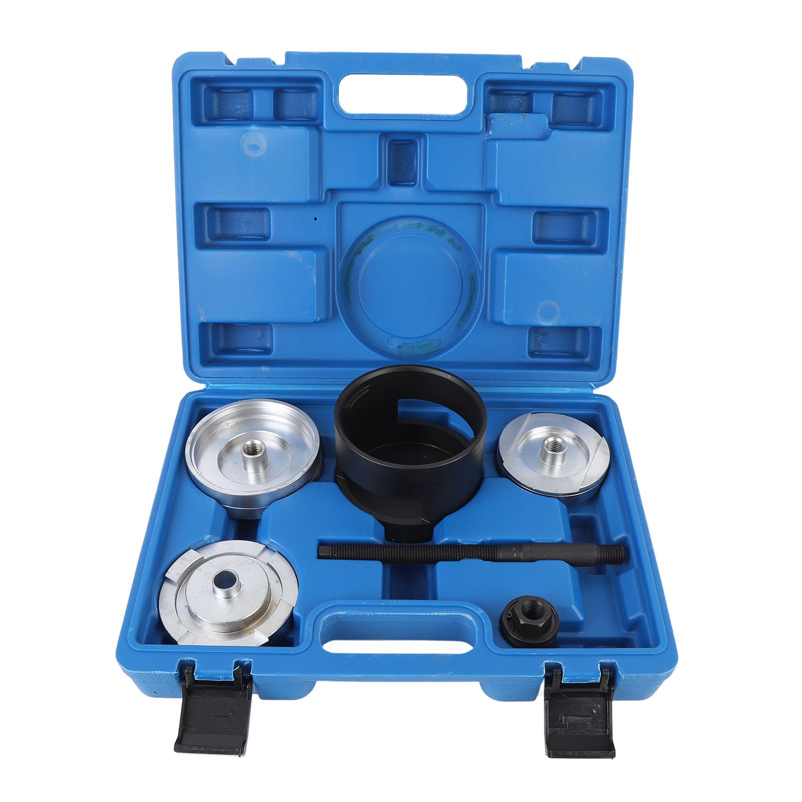 Drfeify Narzędzie do Tulei Ramy Pomocniczej Tylnego Zawieszenia Metalowa Tuleja Zawieszenia Tylnego do Demontażu Zestaw Narzędzi Instalacyjnych 6 Sztuk dla X5 E53 1999 2007 Mechaniki Garażowej i Prac