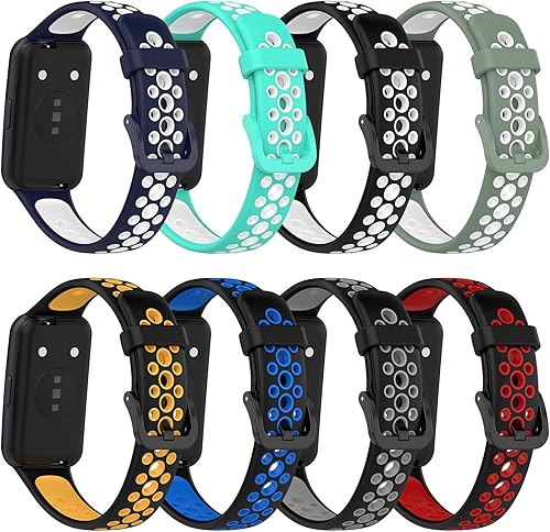 Miniatura 1 de FitTurn Bandas deportivas compatibles con Huawei Band 7, pulsera compatible con Huawei Band 7, correa de repuesto de liberación rápida