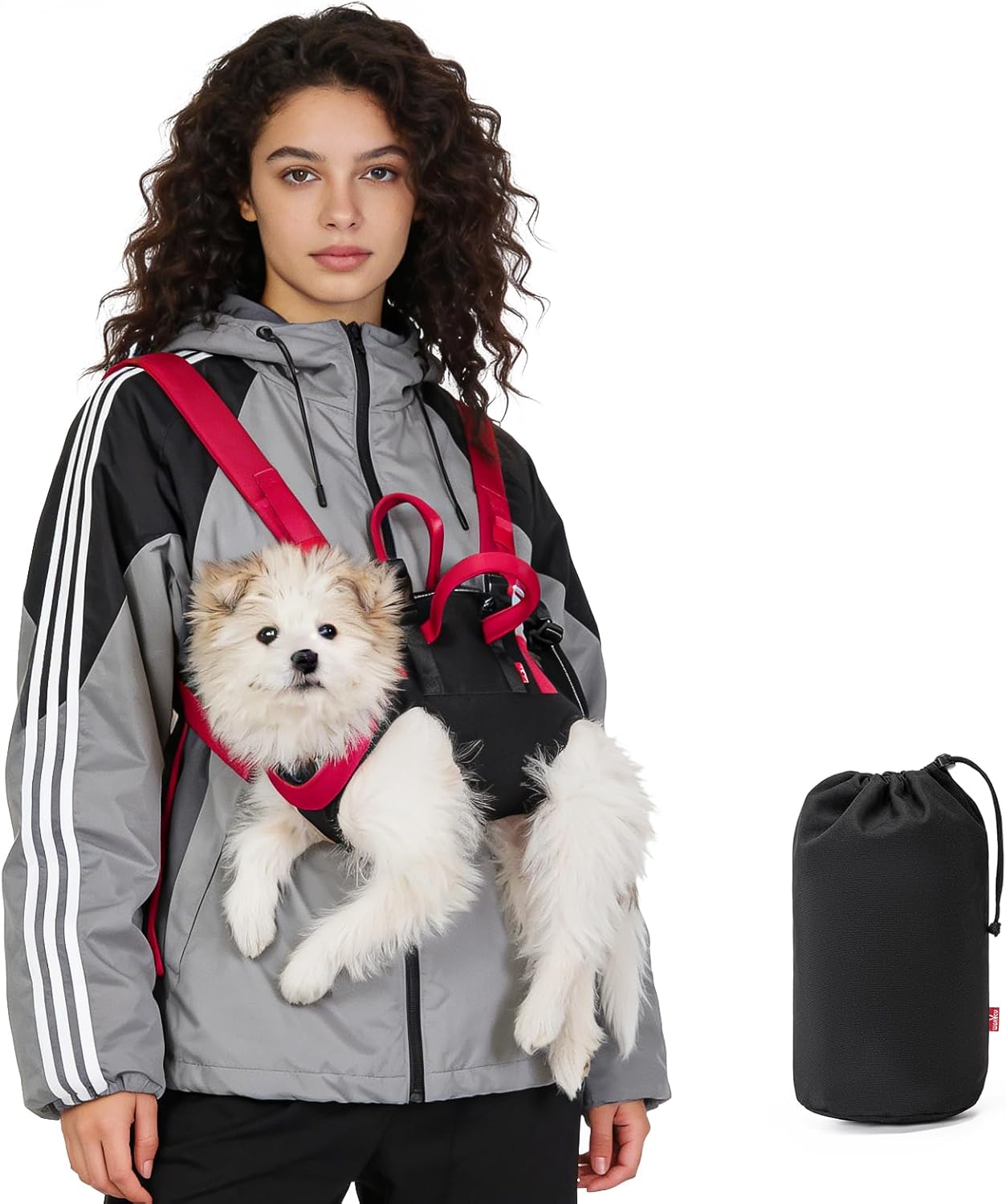 Dog Emergency Rescue Sling - Lightweight Packable Lift Harness with Handle - Safe Transport for Small Medium Dogs - Ideal for Hiking Skiing（8.5-17.5lbs）