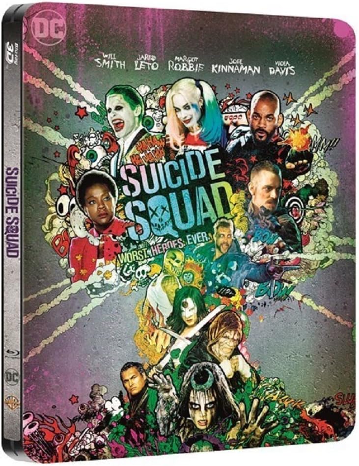 Suicide Squad Steelbook UK Limited Edition Steelbook includes 2D and 3D with extended cut Region Free
