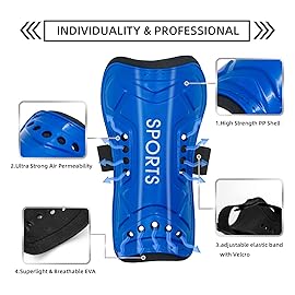AITUSI Soccer Shin Guards for Kids Youth, Shin Pads and Long Soccer Socks for 3-15 Years Old Boys Girls Toddler Children Teenagers, Soccer Equipment for Football Games