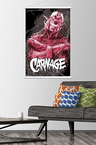Miniatura 55 de Trends International Marvel Comics Carnage - Insane Wall Poster, 22.4L x 14.7W, Barnwood Framed Version Versión enmarcada Barnwood