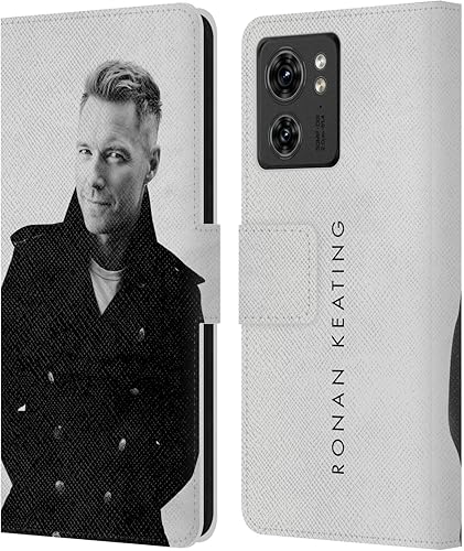Miniatura 1 de Head Case Designs Officially Licensed Ronan Keating Portrait 2 Twenty Twenty Leather Book Wallet Case Cover Compatible with Motorola Moto Edge 40