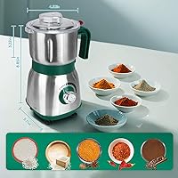 Vista 3 de Molinillo de Especias Eléctrico, Molinillo de Hierbas y Nueces para Cocina, Molinillos de Espresso Desmontables con Cuchillas de Acero Inoxidable