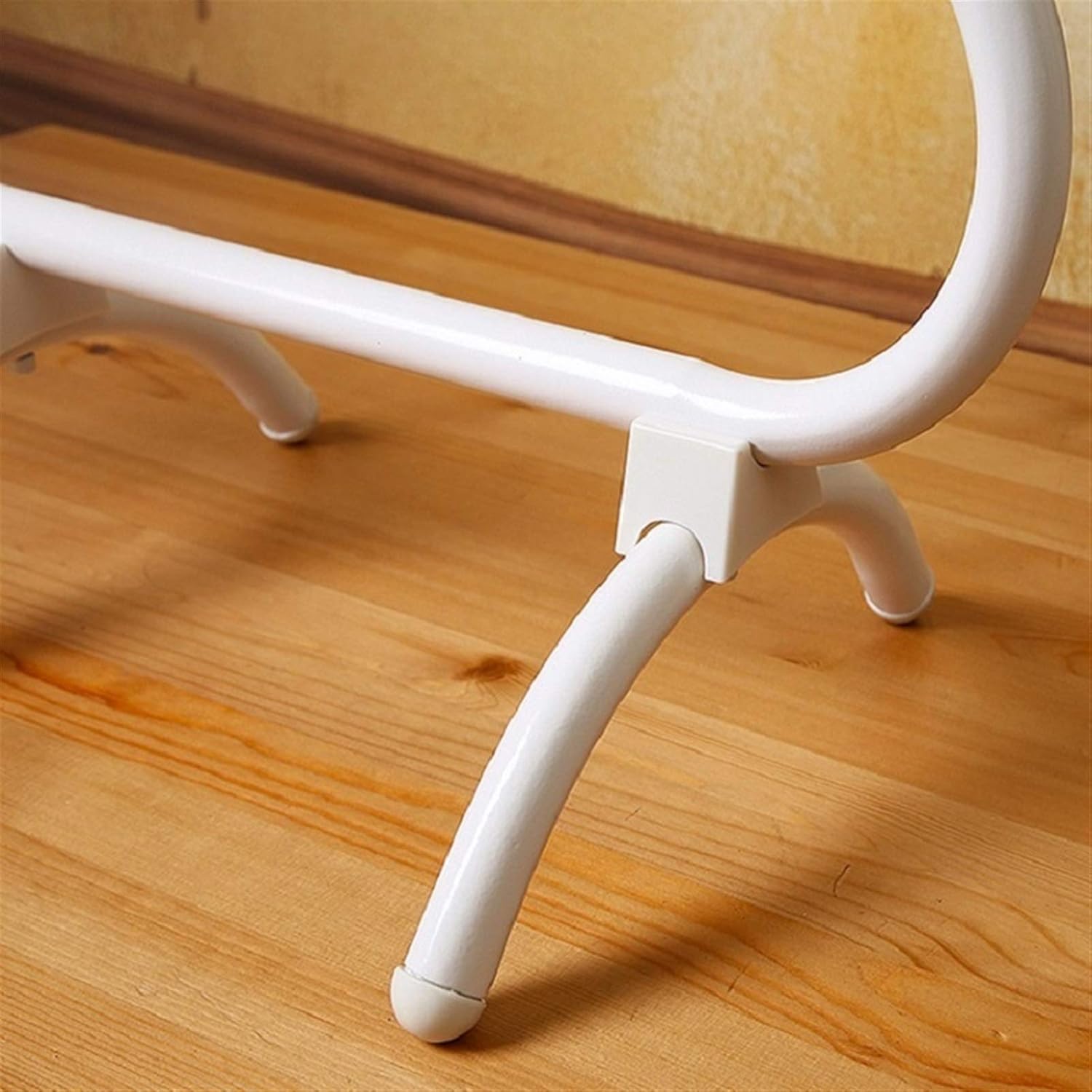 LUNEZY Bath Towel Drying Rack Free Standing Mount Plug-in Electric Heated Towel Rack Stainless Steel Drying Rack for Bathroom (White)