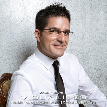 Visualites Lightweight Rimless Cateye Reading Glasses For Men and Women - Model - VIS 2