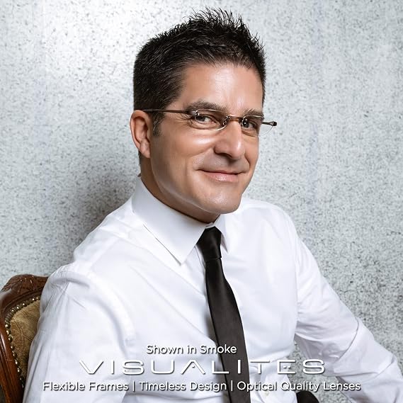 Visualites Lightweight Rimless Cateye Reading Glasses For Men and Women - Model - VIS 2