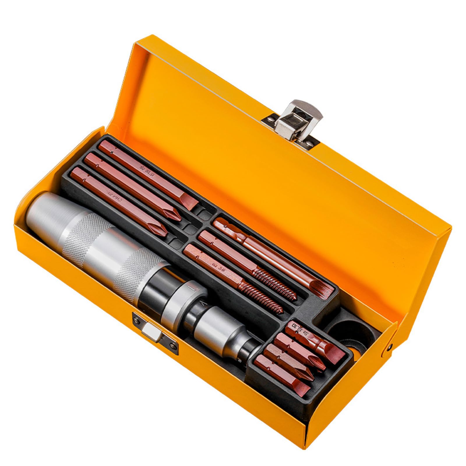 Tsophreniq 12Pcs Manual Impacts Driver Bit Set For Dismantling Rusty Screws Extracting Brokend Bolts Extracting Old Damaged Bolts Impacts Driver Set