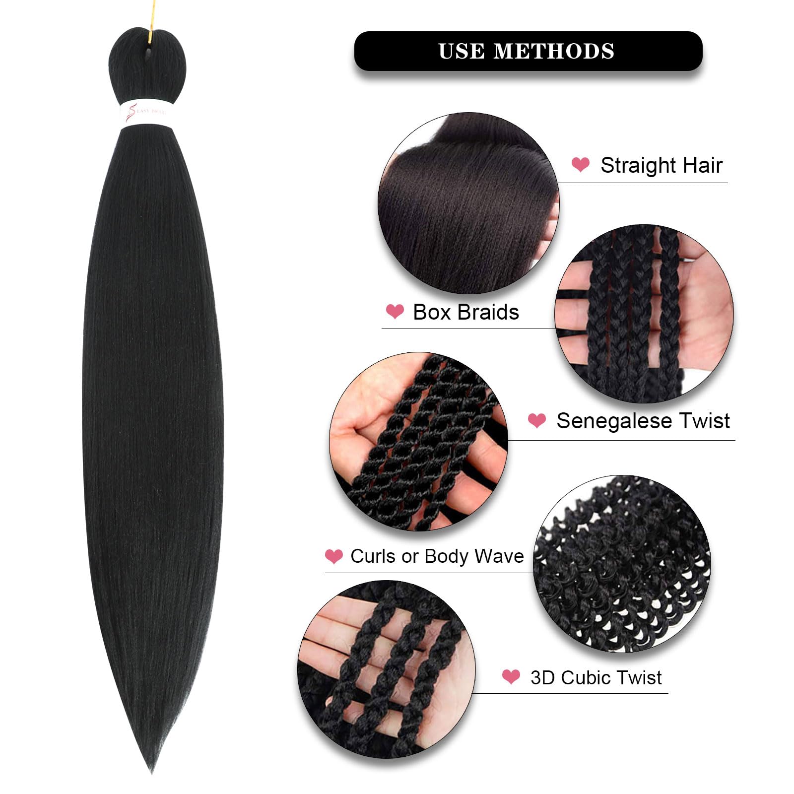 Easy Braid Pre stretched Braiding Hair Extensions - Image 4