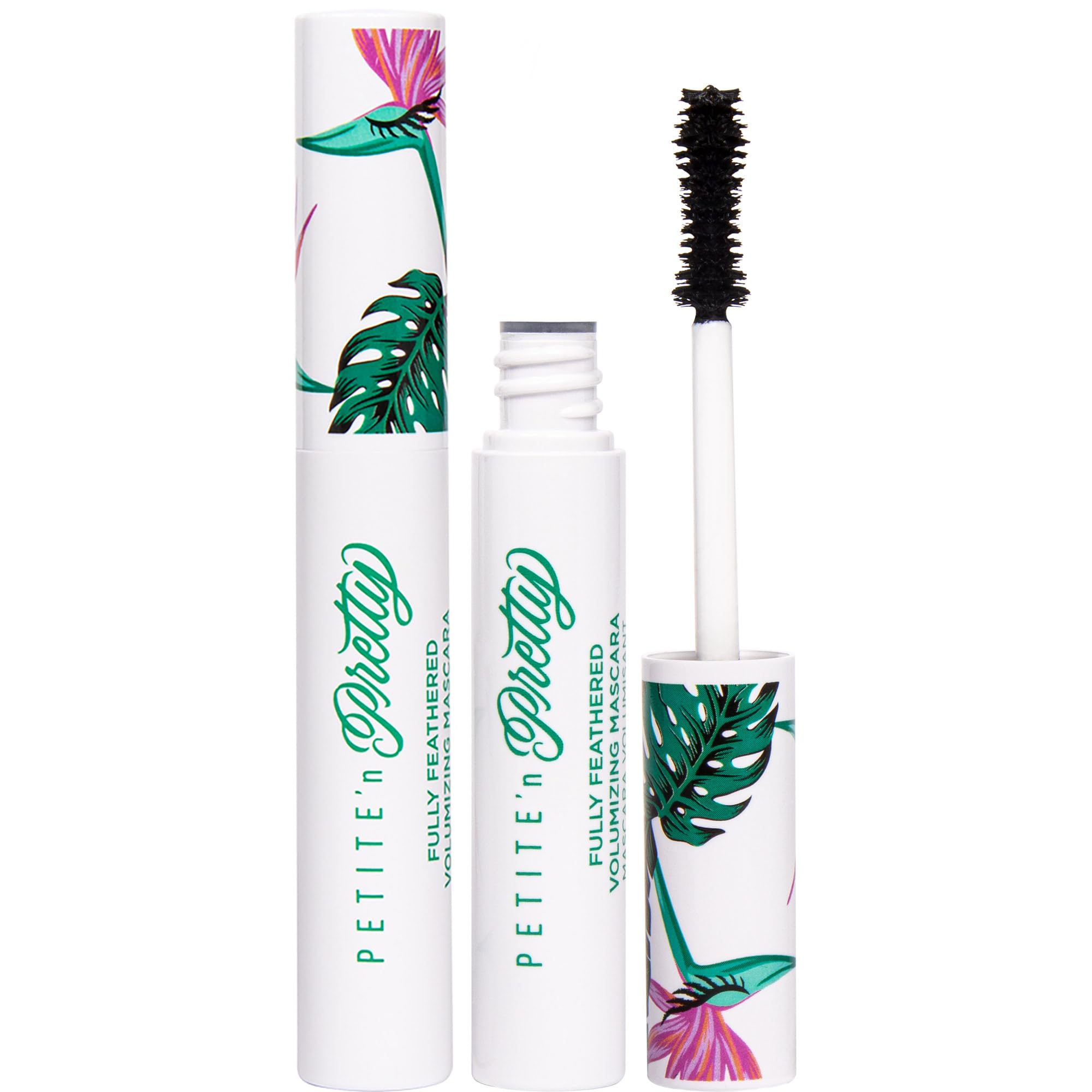Petite 'N PrettyFully Feathered Volumizing Mascara Duo- Non-Toxic Makeup for Kids, Tweens and Teens - Adds Instant Thickness and Definition
