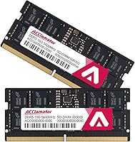 Vista 1 de Acclamator RAM DDR5 Kit de 32 GB (2 x 16 GB) 5600 MHz (o 5200 MHz o 4800 MHz) CL46 1.1V SODIMM 262 pines RAM memoria para portátil