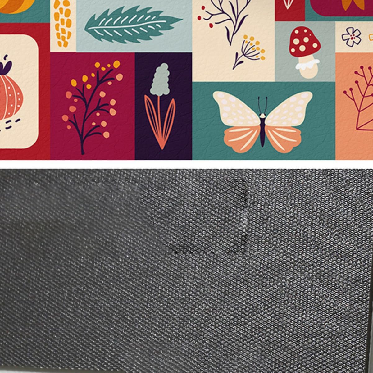 [DLAWF] 拭ける キッチンマット 60*240 撥水 防汚 台所 マット 北欧 シンプル 無地 ロングマット 拭ける PVC