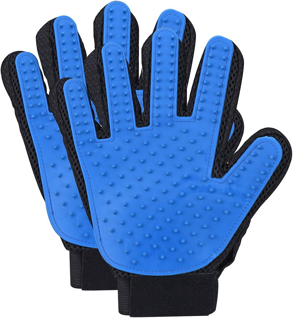 Patec Pet Grooming Glove Brush, Deshedding Tool, for Removing Pet