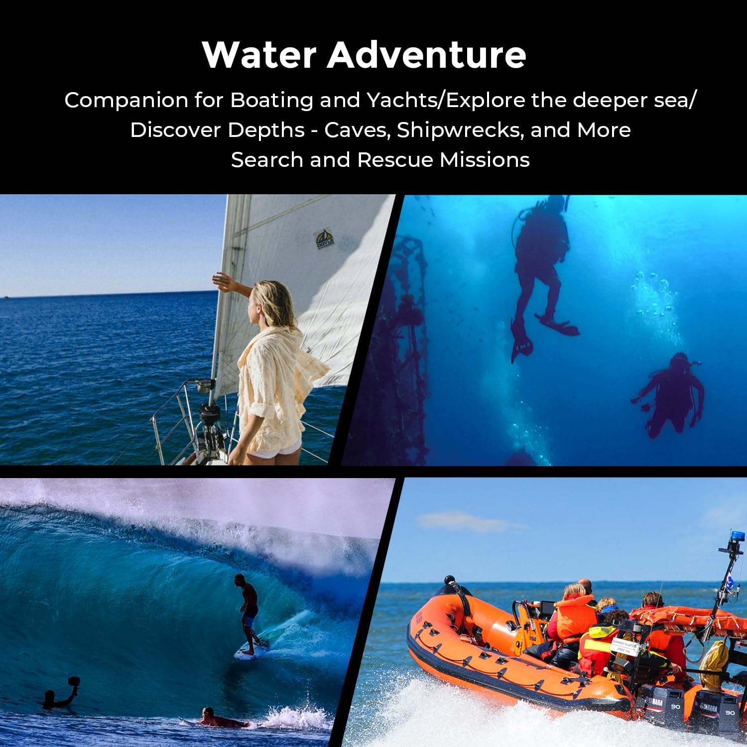 Subacoque scooter Supported Scoottura 3 Supero Subatro Vapor 60 minutes 6.21 mph 46lbf For free diving diving underwater snorkeling recreational toys for yachts and boats 9