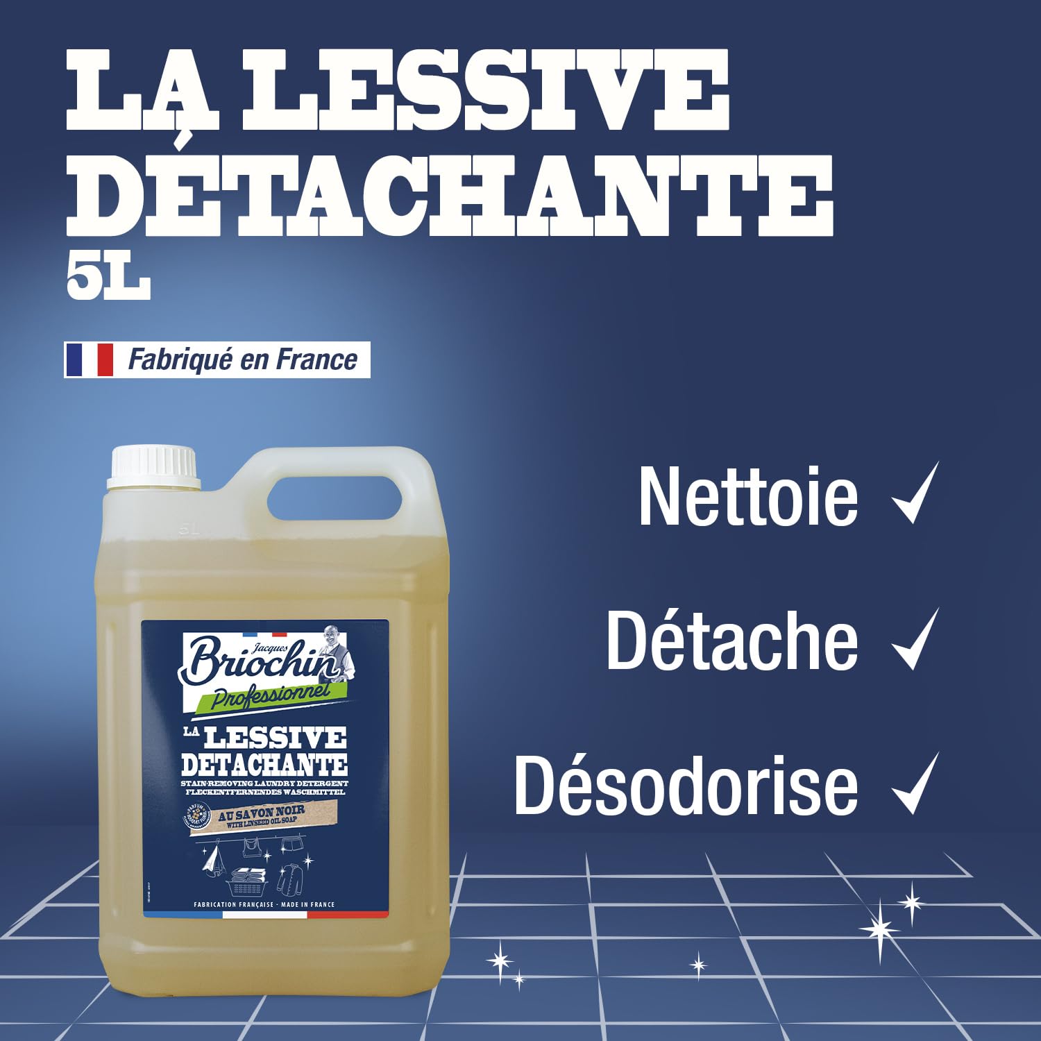 Briochin professionnel Lessive au Savon noir - 5L