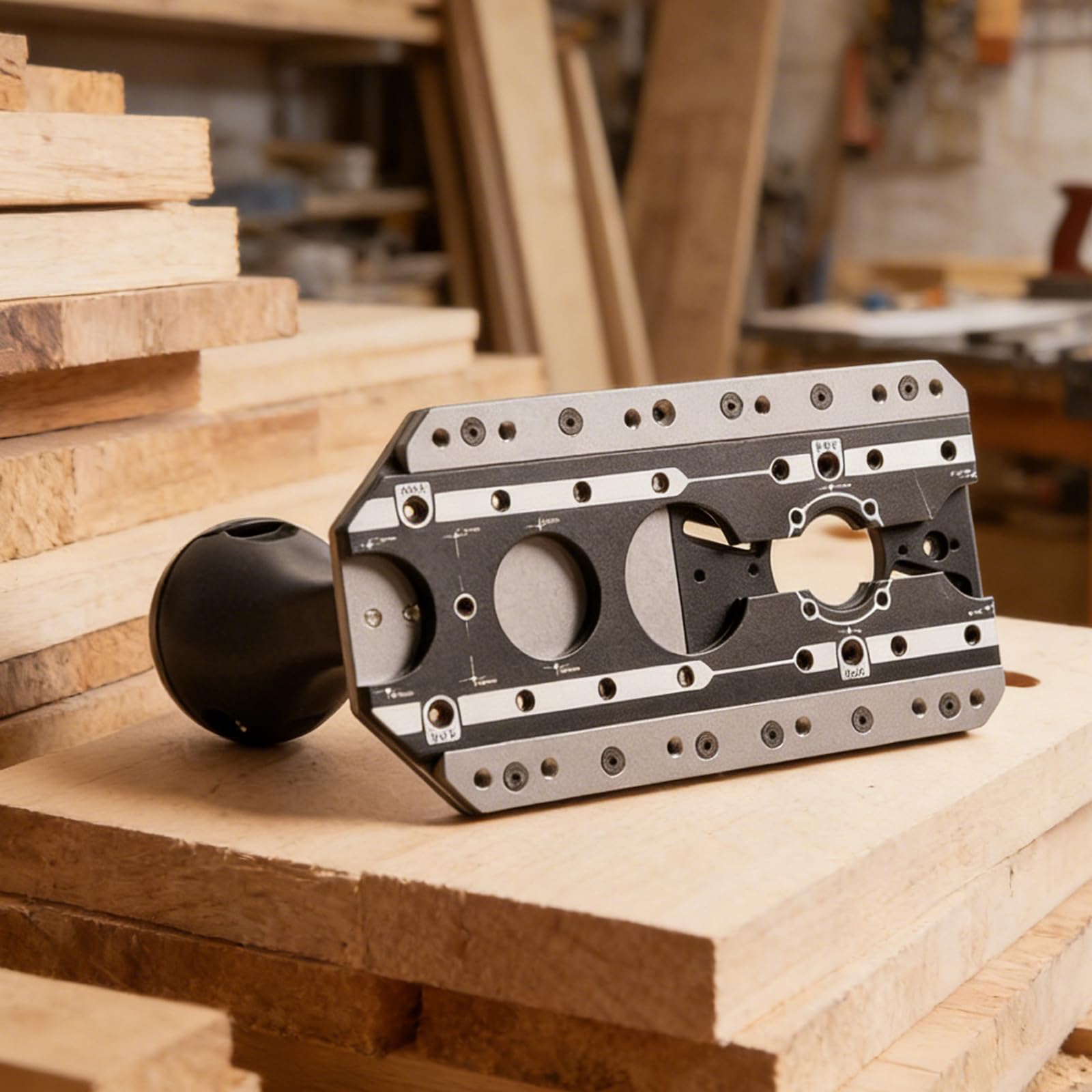 Localizador de máquinas de tallado de madera de acero de aleación de precisión para carpinteros profesionales y entusiastas de la artesanía Localizador de máquinas de tallado de madera