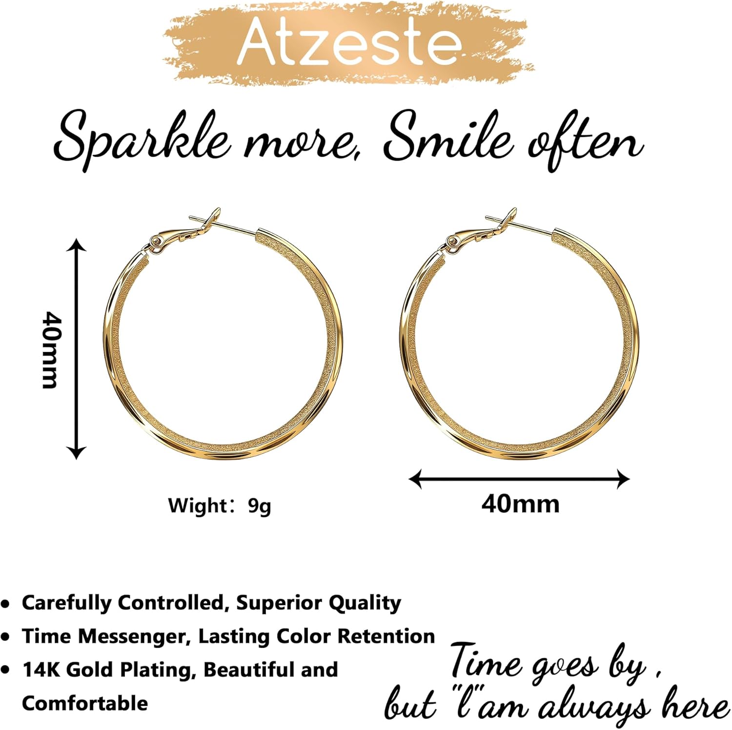 Shiny Gold Earrings for Women,14K Gold Plated Butterfly Earrings for Women,14K Real Gold Plated Dainty & Trendy Butterfly Stud Earrings for Fashion Jewelry Gifts - Image 3