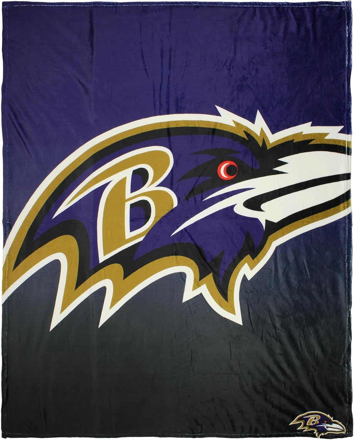 Baltimore Ravens Fleece Blanket, Gradient Micro Raschel
