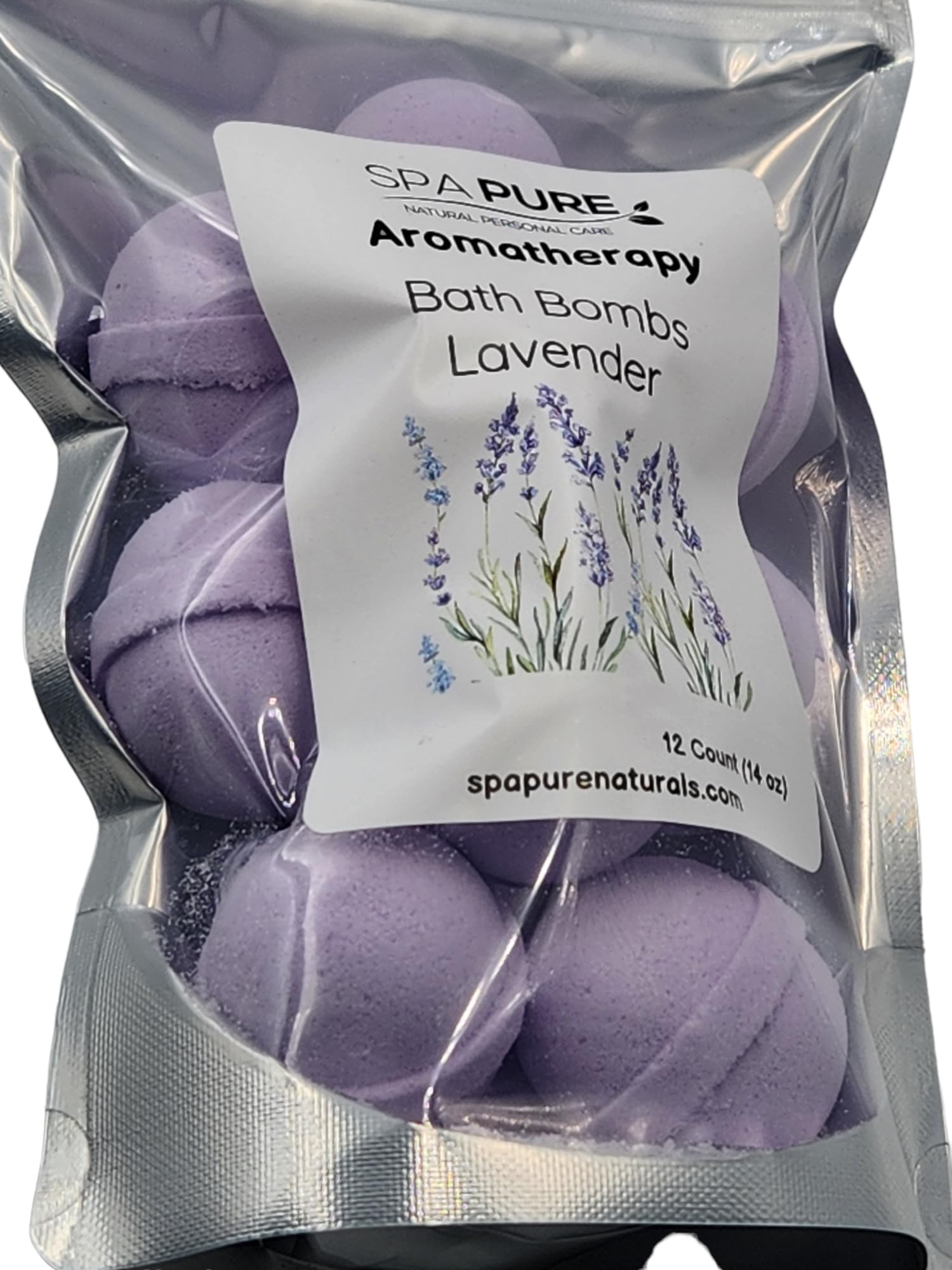 Spa Pure Comforting Coconut Milk Bath Bombs, USA Made with Shea Butter, for a Luxurious at Home Spa Bath (10 Count) Pack of 1 (Bubble Gum), White