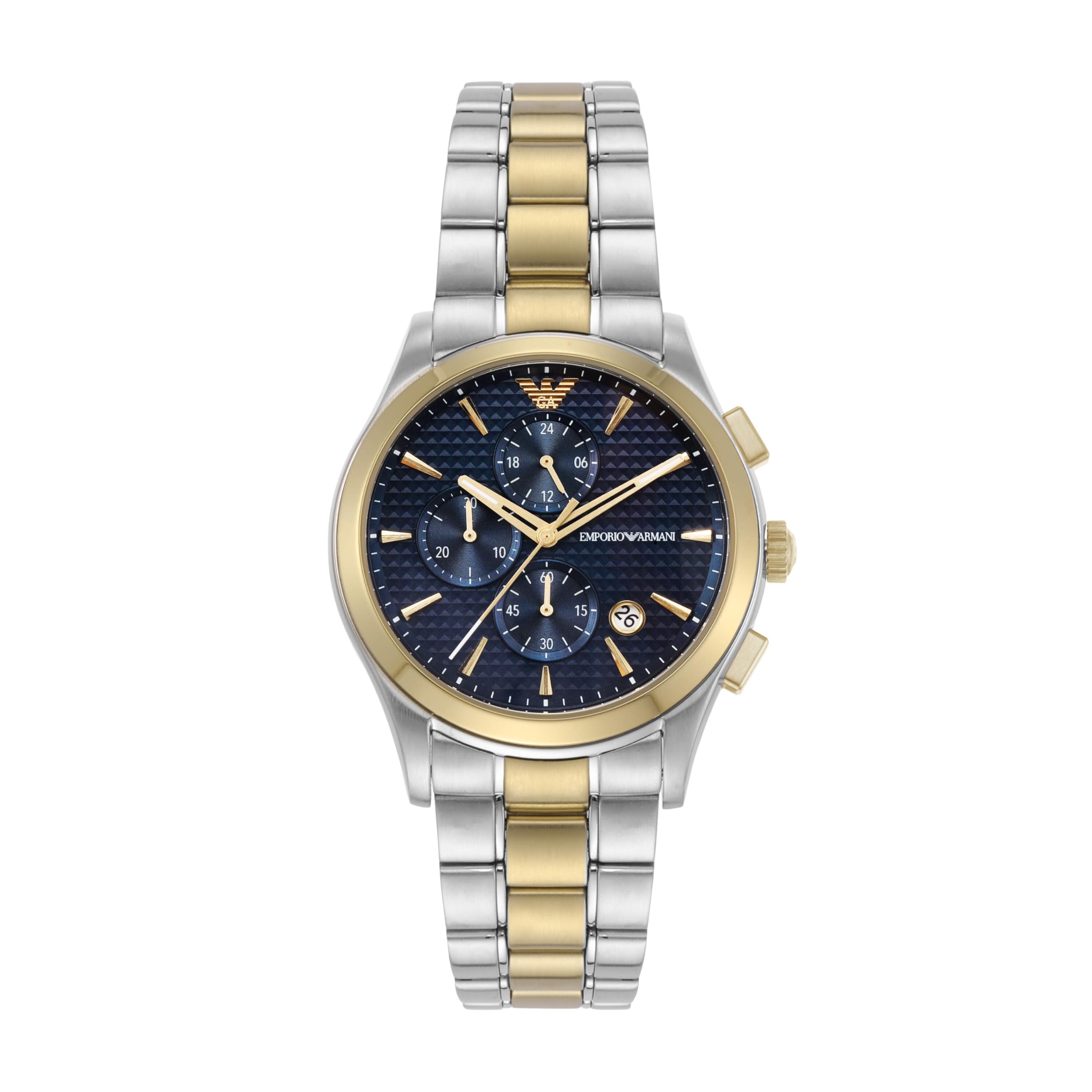 Amazon.co.jp: Emporio Armani クロノグラフ ツートーン