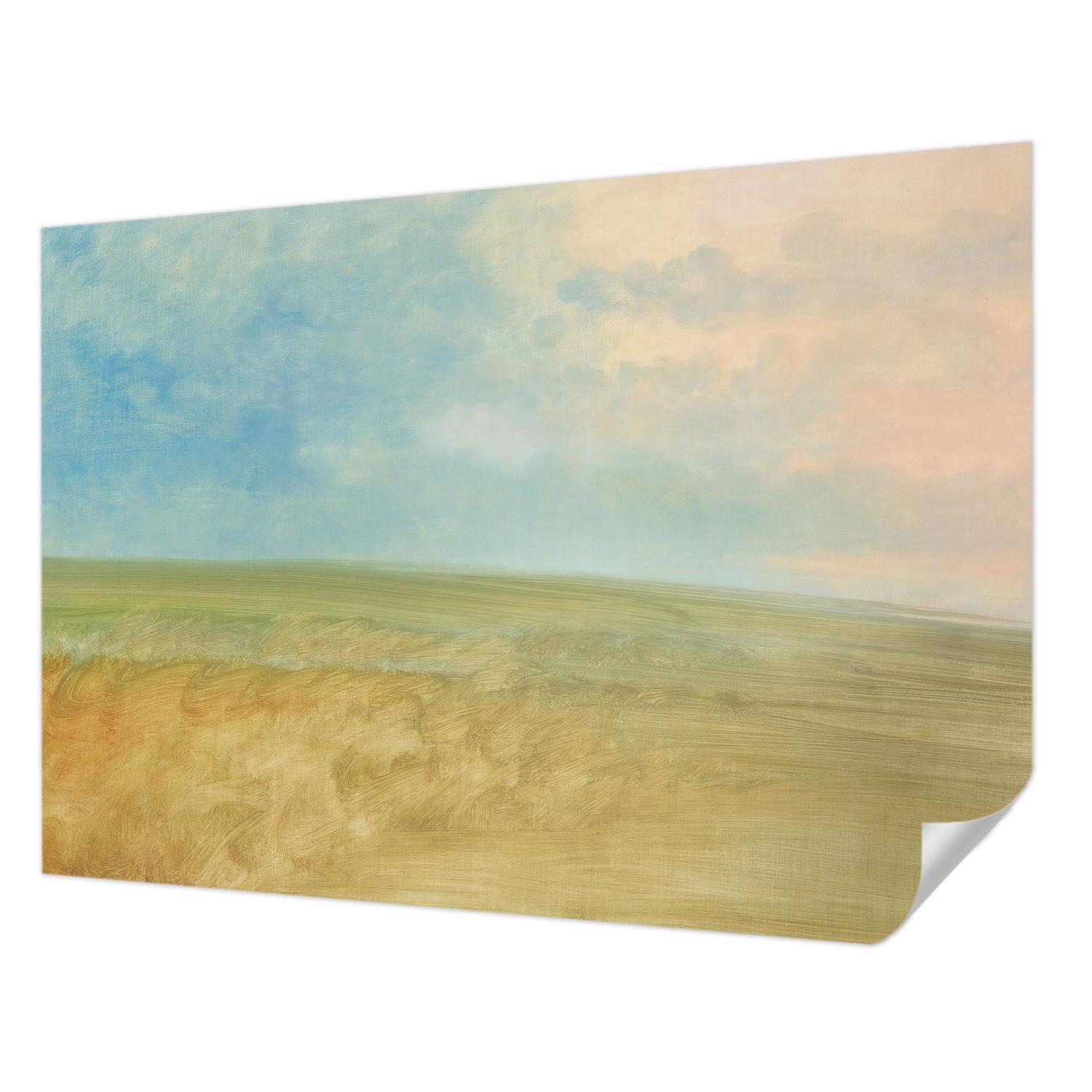Papier peint adhésif haute qualité Tulup panorama champs pastel salon