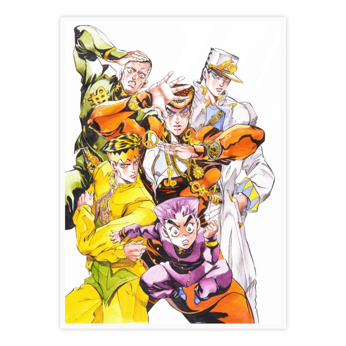 ジョジョ 限定ステッカー等セット アニメ「ジョジョの奇妙な冒険 スターダストクルセイダース