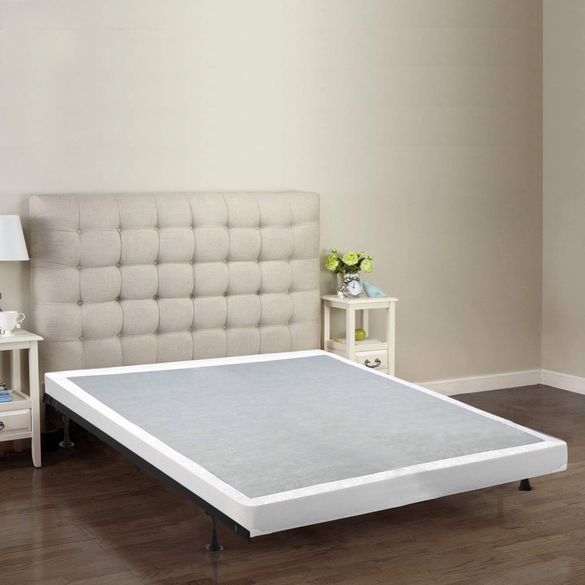 Spinal Solution 4-inch Wood Low Profile Traditional Box Spring/Foundation for Mattress Set, Twin, 11