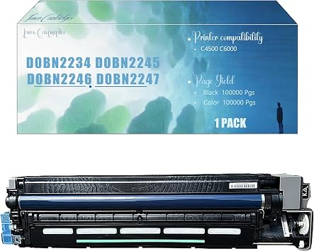 D0BN2234 D0BN2245 D0BN2246 D0BN2247 Compatible Imaging Drum Unit with Developer Unit Replacement for IM C4500 C6000 Printers, High Yield Yellow