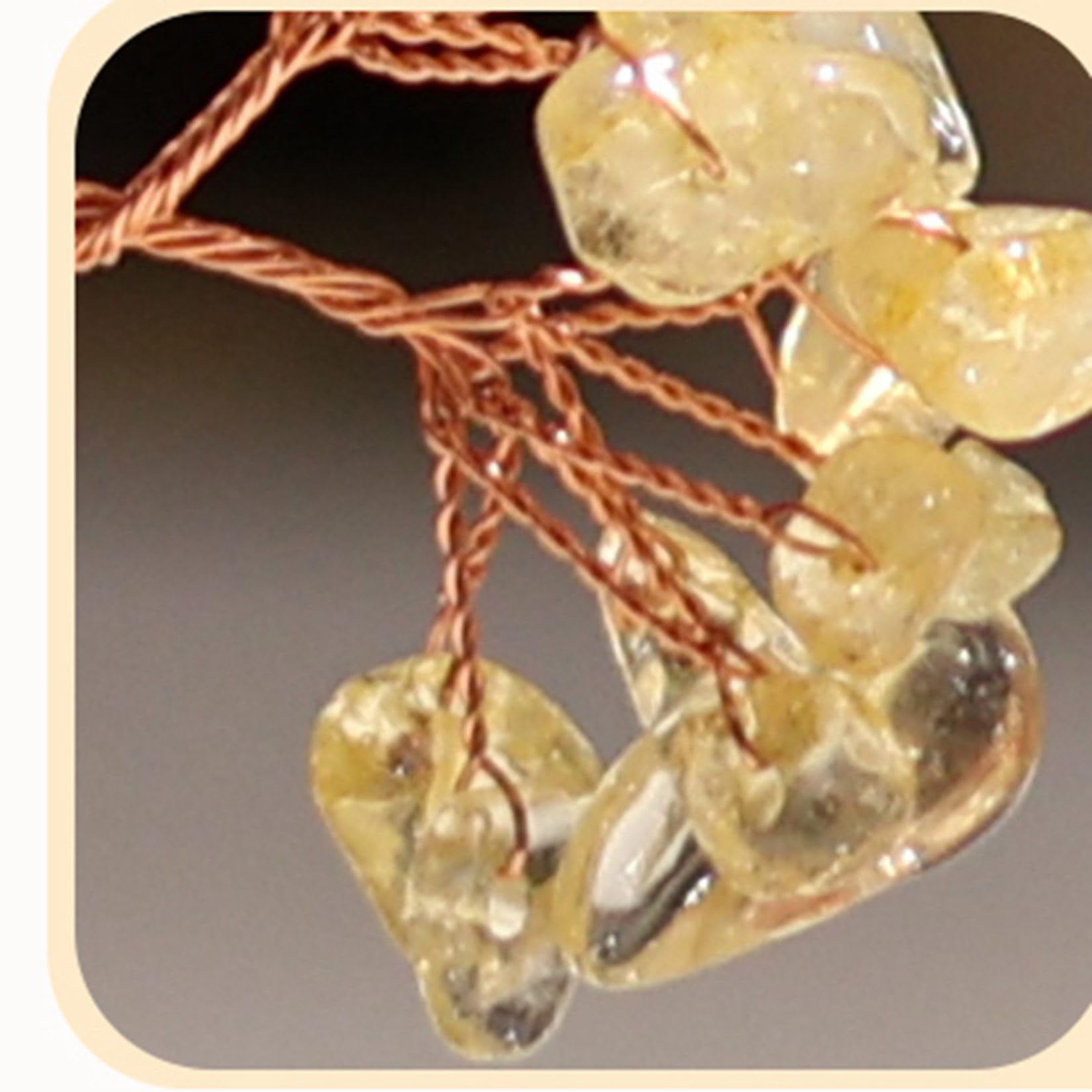 Amazon.co.jp: 天然水晶樹 九尾狐 キツネ クリスタルツリー シトリン