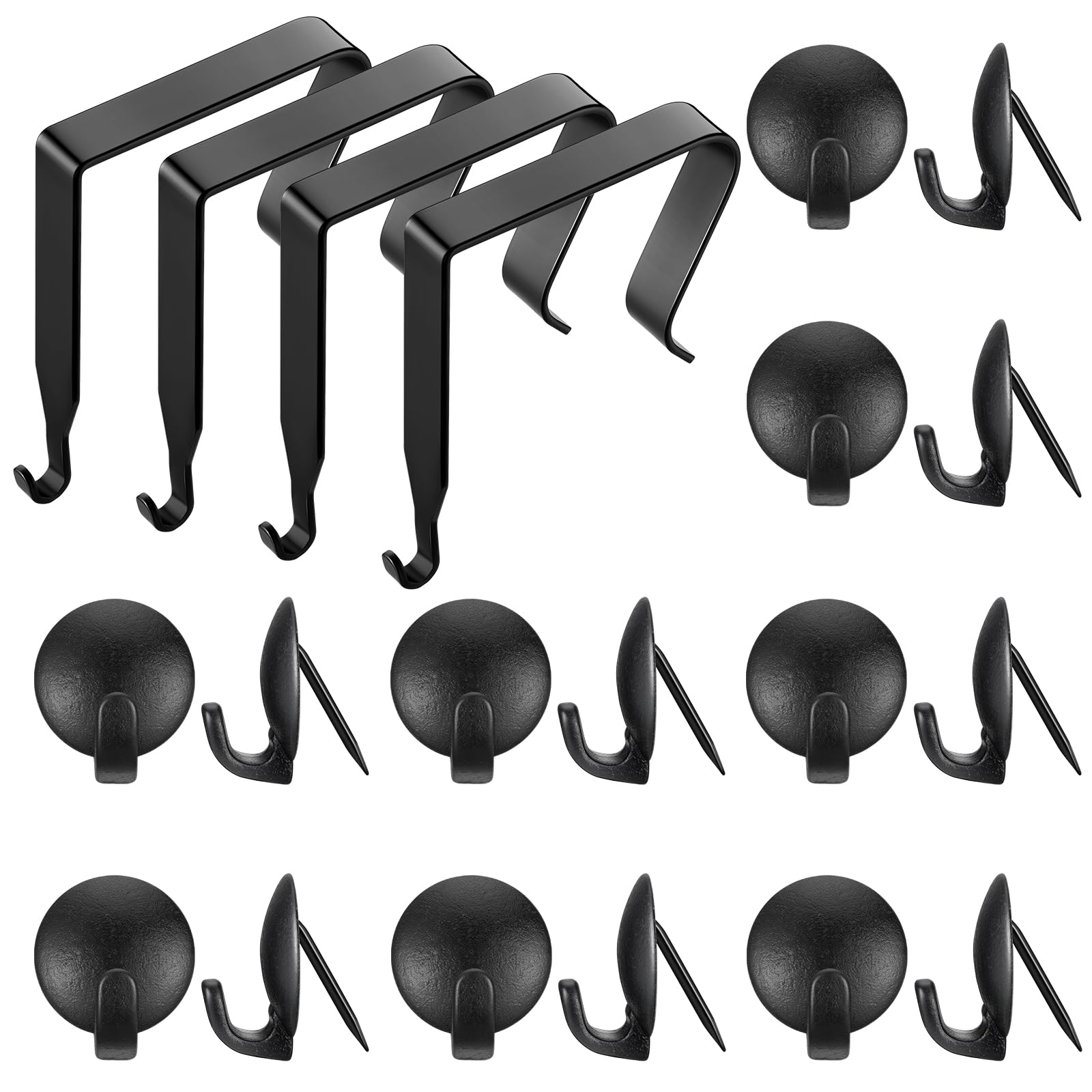 Amazon.com: Amylove 20 Pcs Cubicle Hooks Including 4 Pcs Cubicle ...