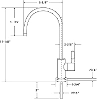 Vista 4 de APEC Llave para cocina, de diseño, FAUCET-CD-NP
