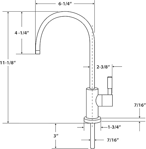 Miniatura 4 de APEC Llave para cocina, de diseño, FAUCET-CD-CP