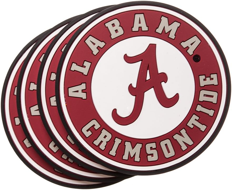 Alabama Crimson Tide 4-Pack PVC Coaster