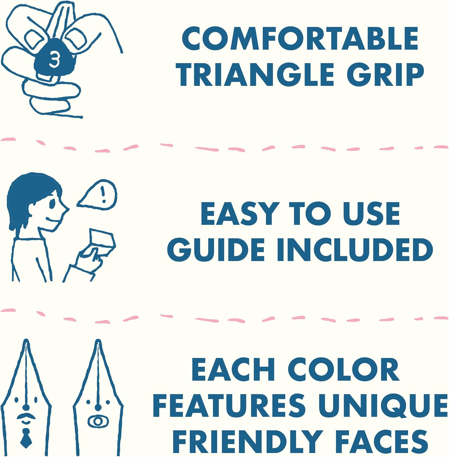 PILOT Kakuno Fountain Pen,Clear Barrel,Extra Fine Nib (10816),(Pack of 2)