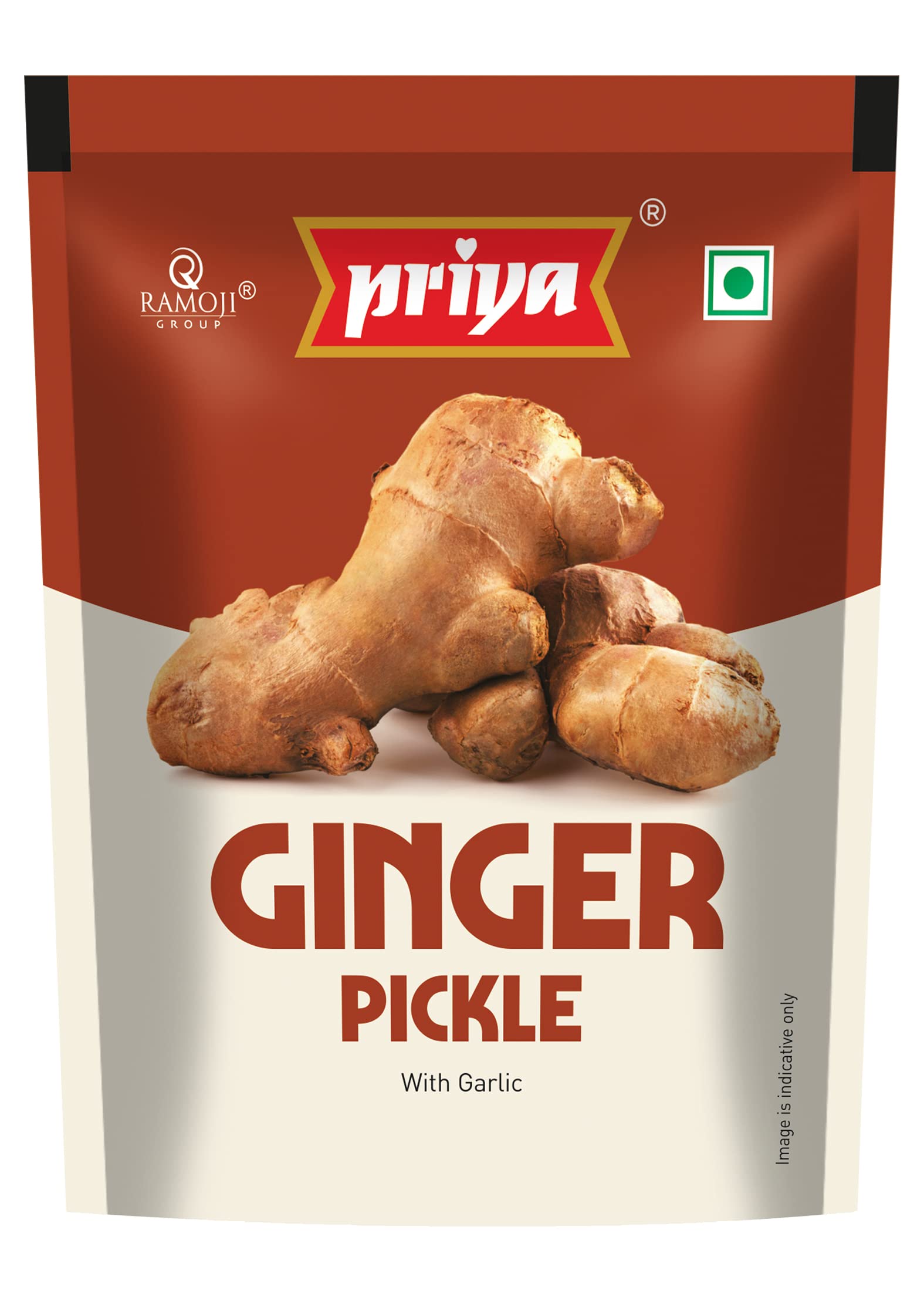 Priya Ginger Pickle with Garlic Total 700gm | 35g Each Sachet I Authentic Telugu Style Adrak Achar | Traditional South Indian Taste | Homemade Andhra Pickles| Sweet and Spicy | Easy To Carry | Travel Friendly | (Pouch Pack of 20)